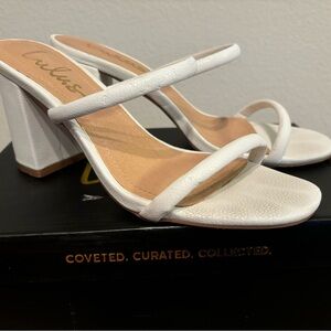White LuLus Women’s Block Heels